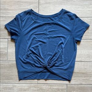 Zyia Blue Women's Twist Front Top